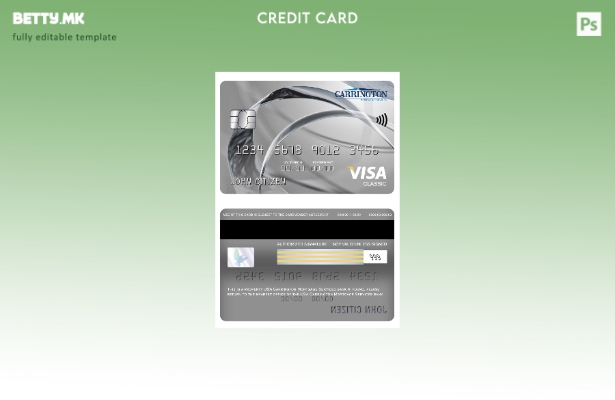 модерен стил САД Карингтон хипотекарни услуги банкарски виза класичен шаблон кар